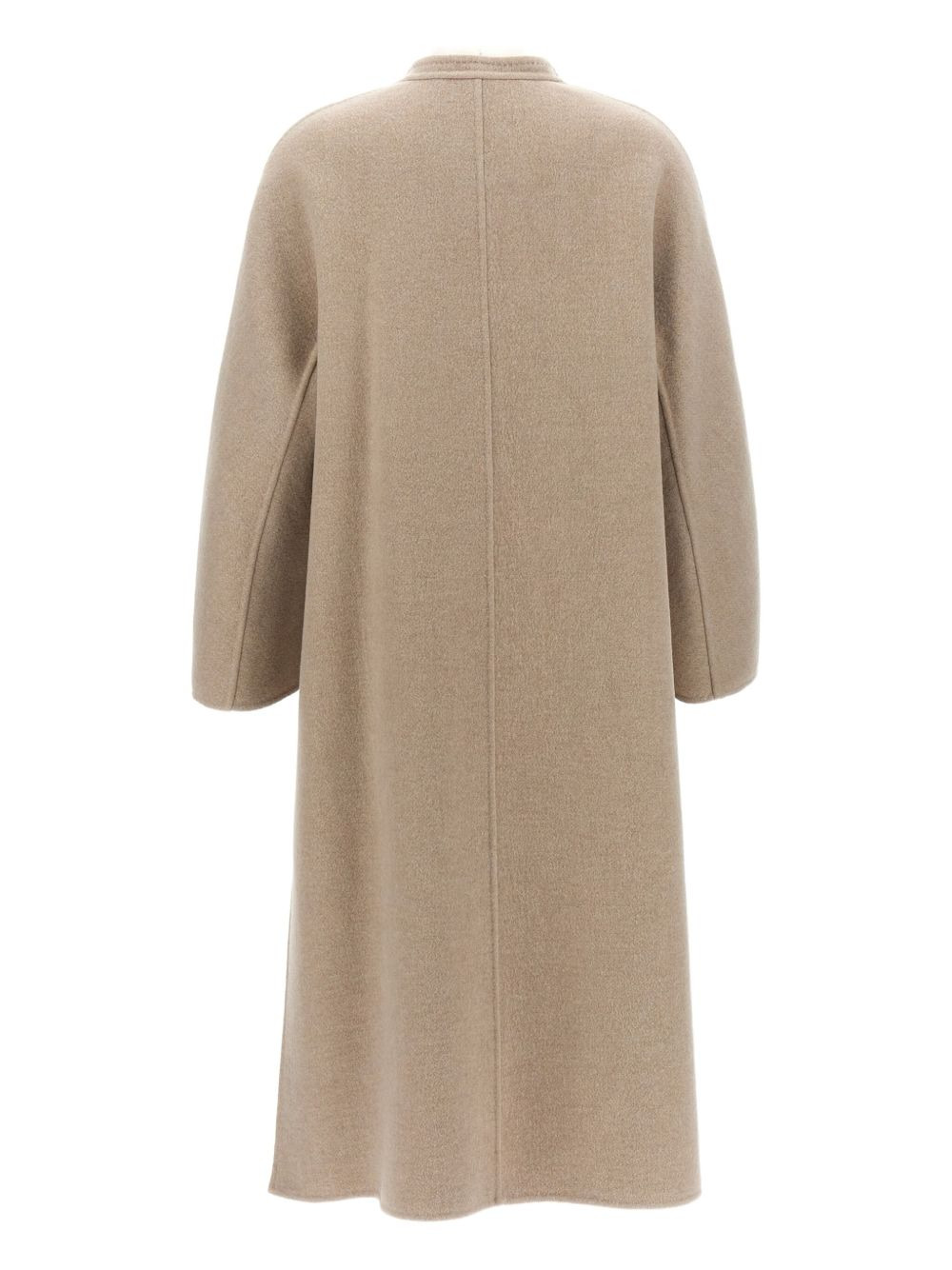 patch-pocket cashmere coat - 2