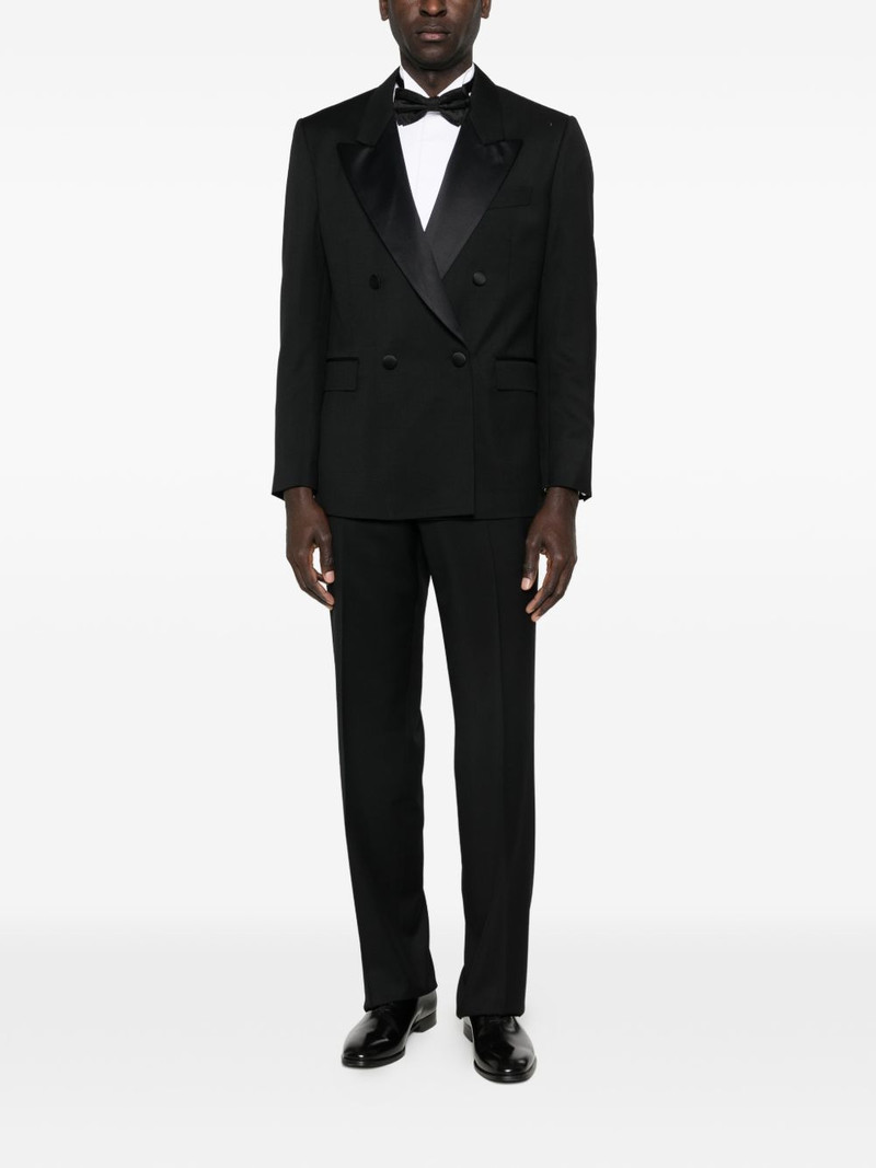 LARDINI double-breasted shawl-lapel suit outlook