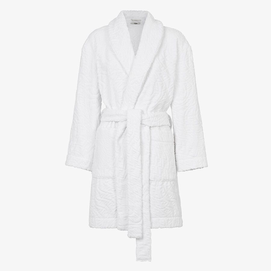 White cotton bathrobe - 1