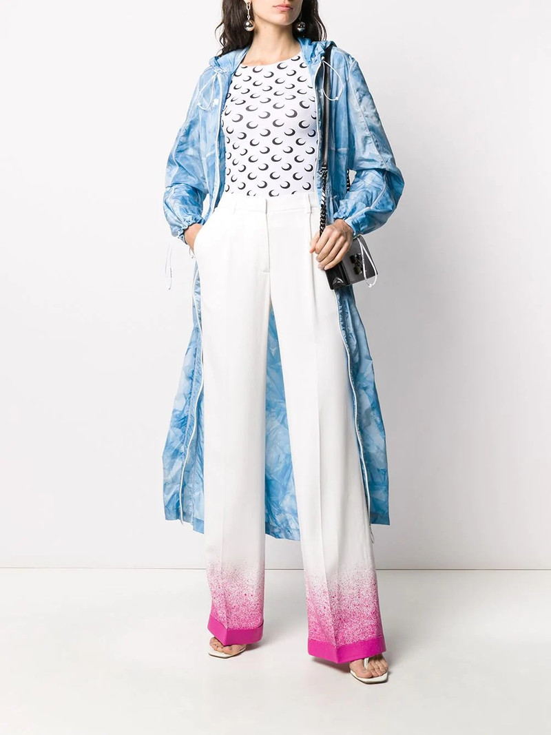 Off-White splatter-effect palazzo pants outlook