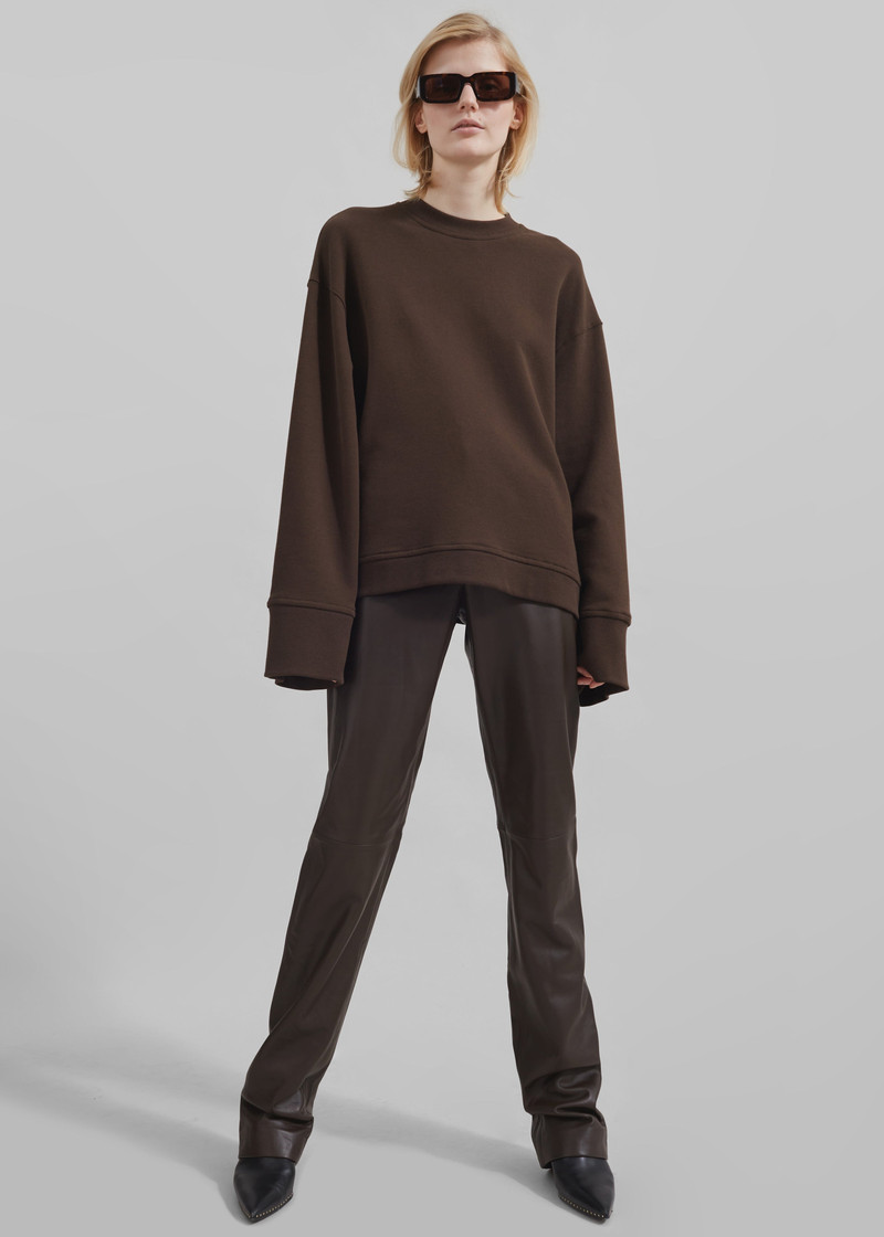 Talia Sweatshirt - Brown 1
