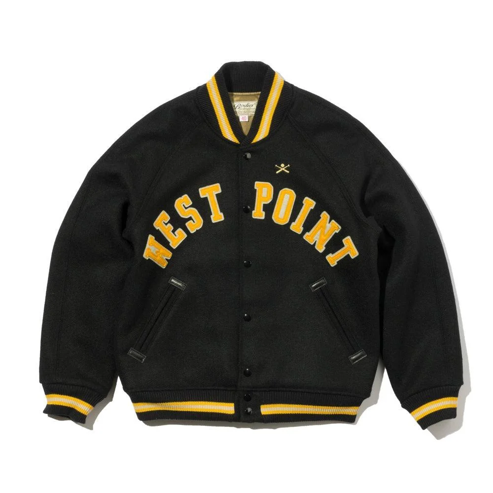 Warehouse & Co Lot. 2239 1950's Army Varsity Jacket Black - 1