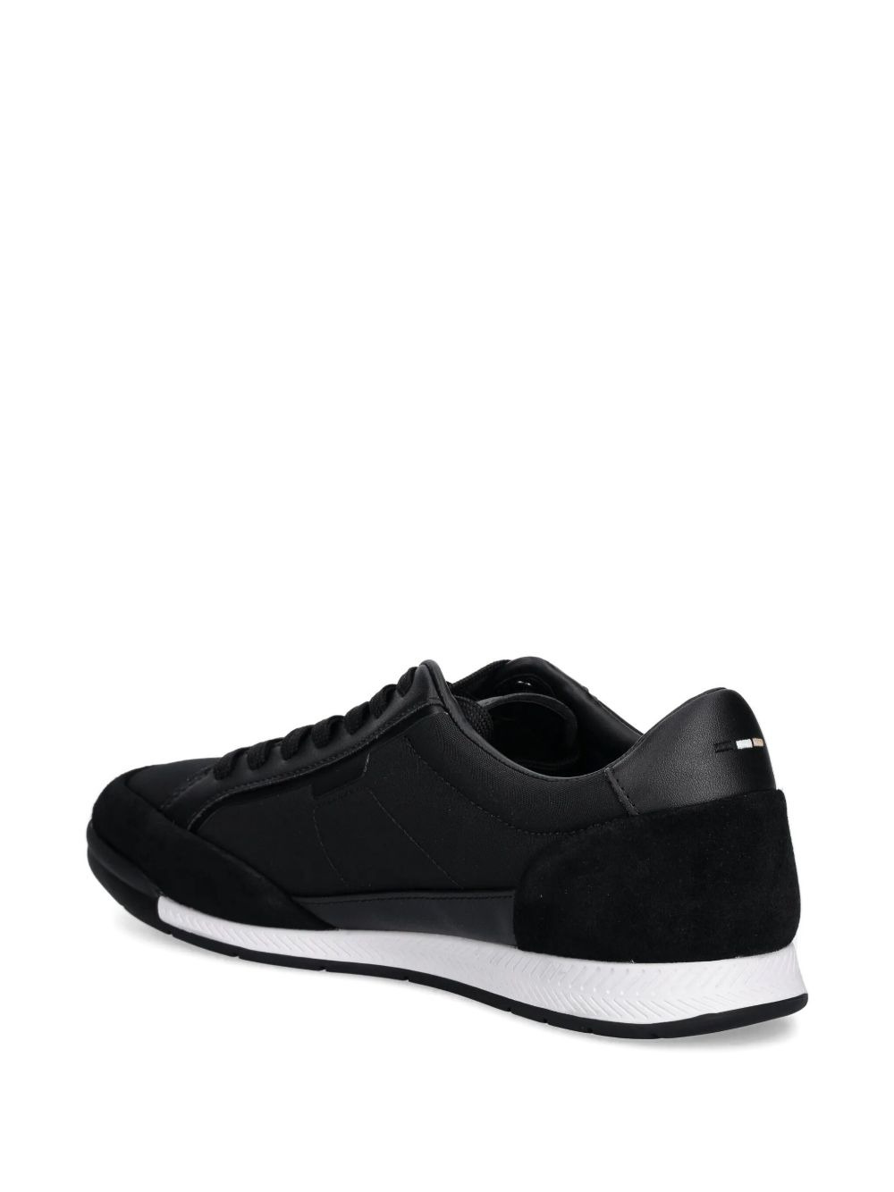 panelled lace-up low-top sneakers - 5