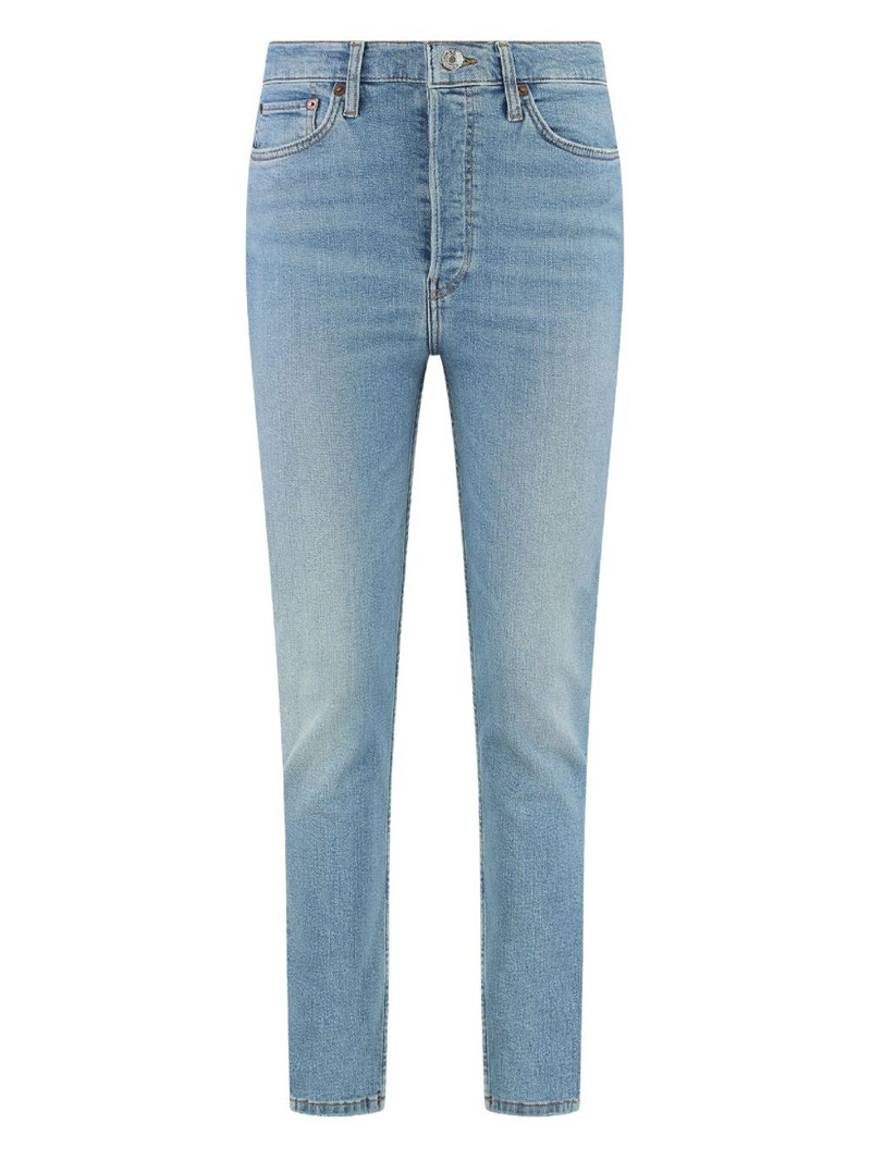 90s logo-appliqué jeans 1