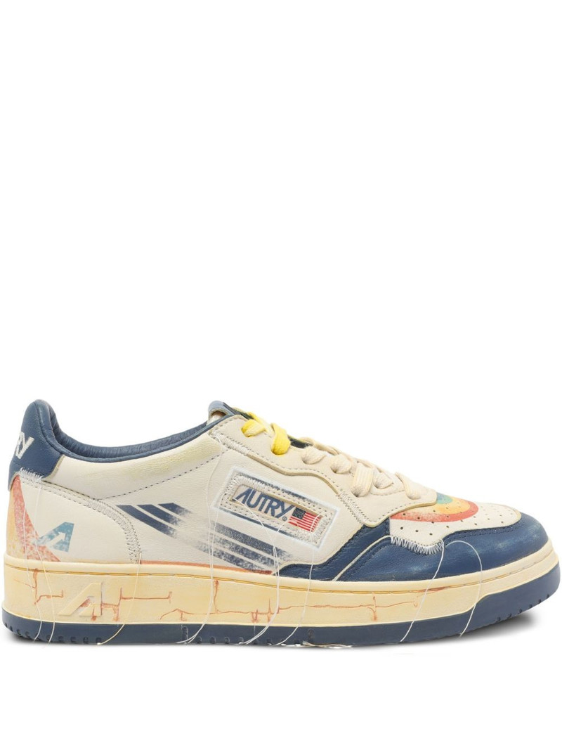 rainbow-detail low-top sneakers 1