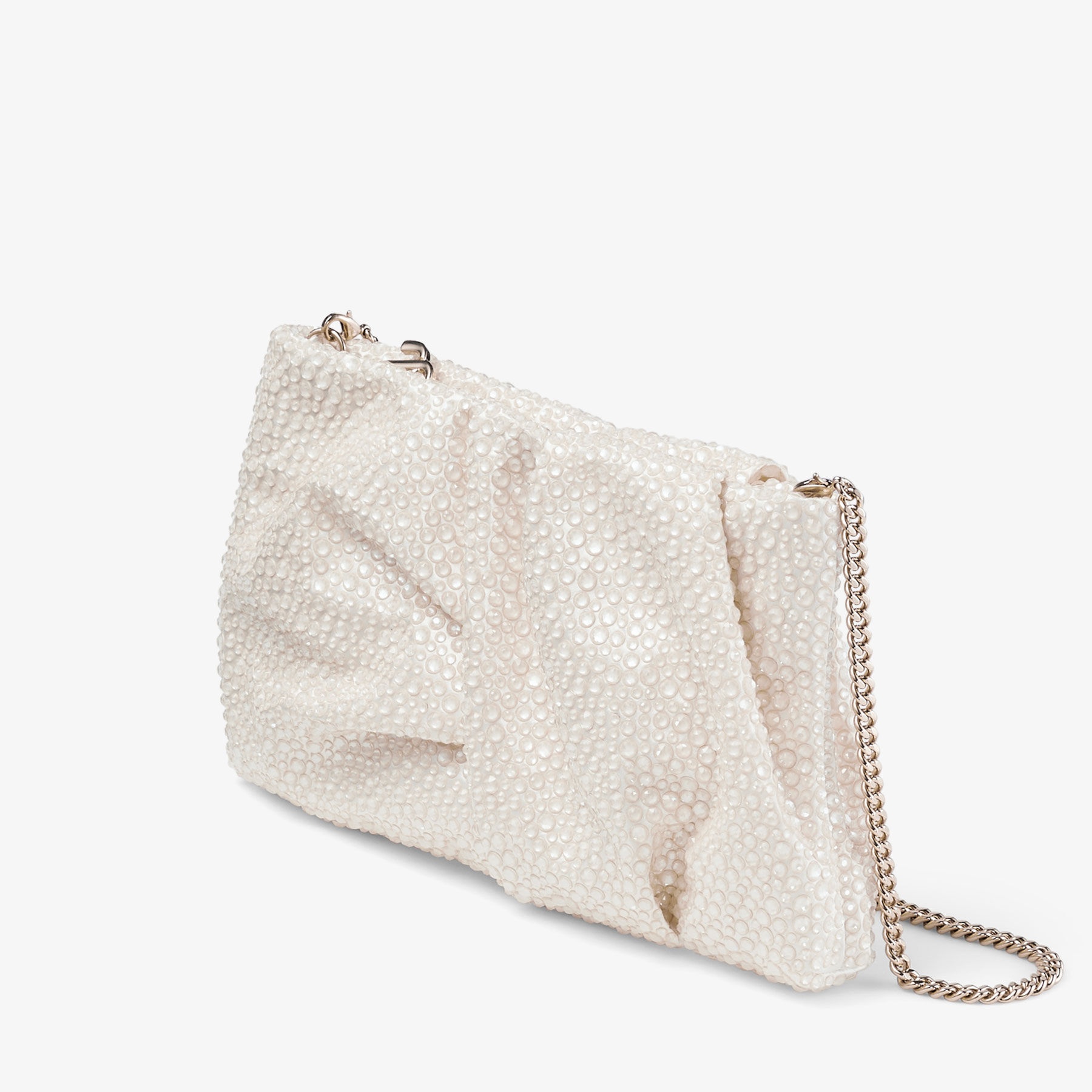 Bonny Clutch
Ivory Satin Clutch Bag with Crystals - 2