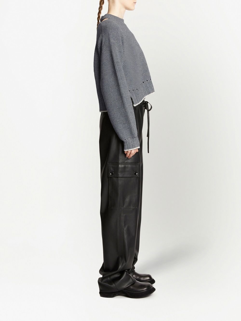 Cashfeel cut-out detail jumper - 3