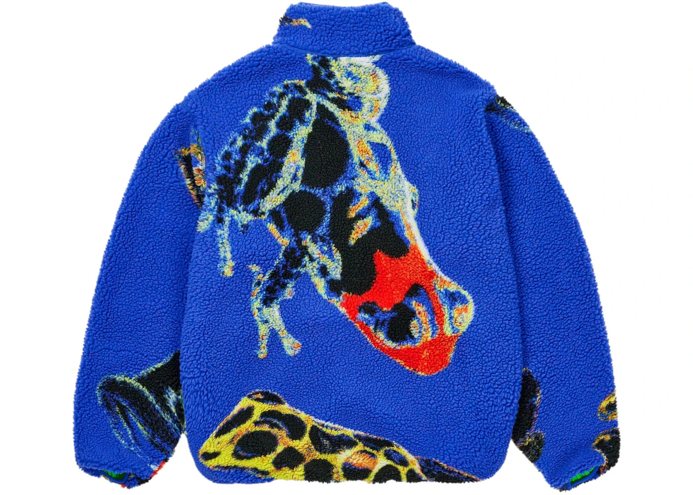 Palace Frogger Reversible Fleece Jacket Blue - 2