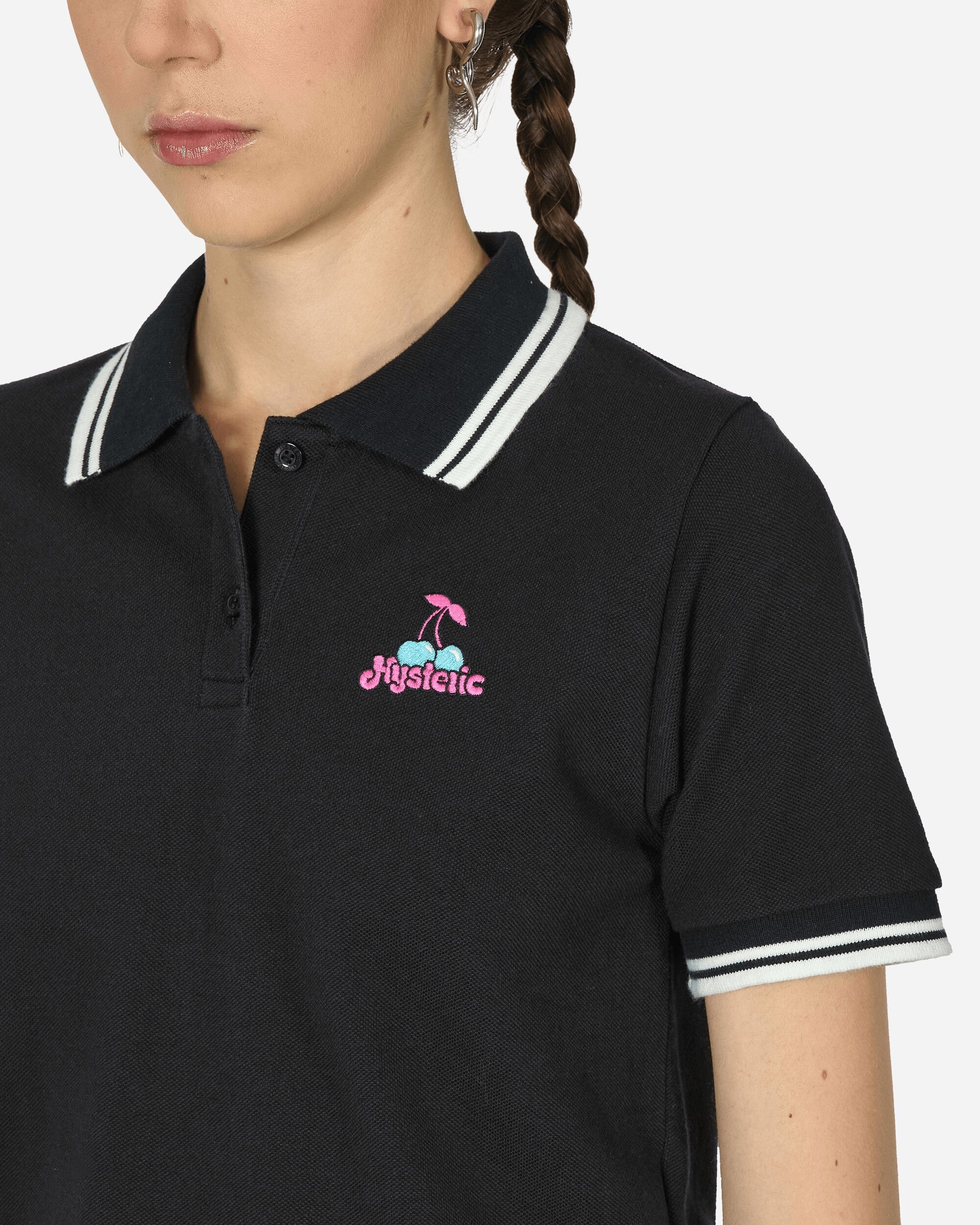 Poison Cherry Short Polo Shirt Black - 5