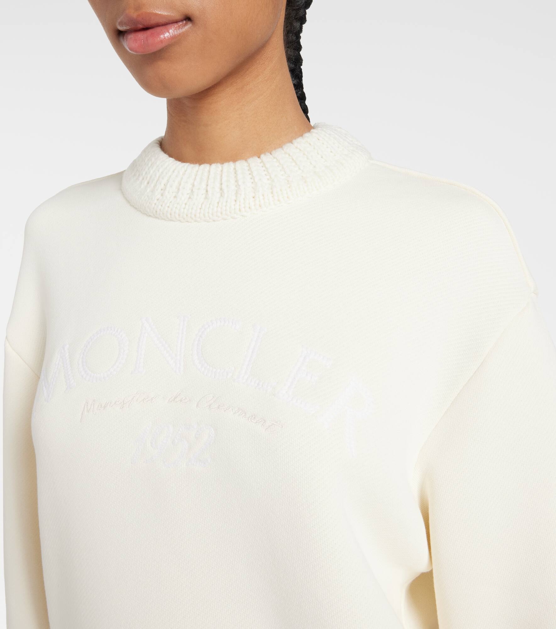 Logo cotton-blend sweatshirt - 4
