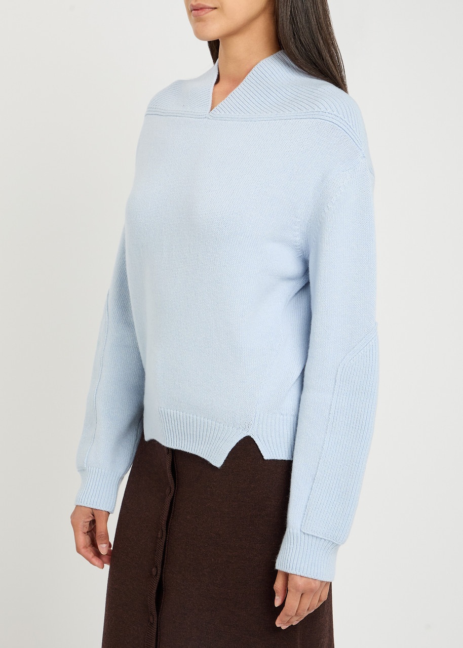 Victoria Beckham Panelled Wool-blend Knit Jumper - 2