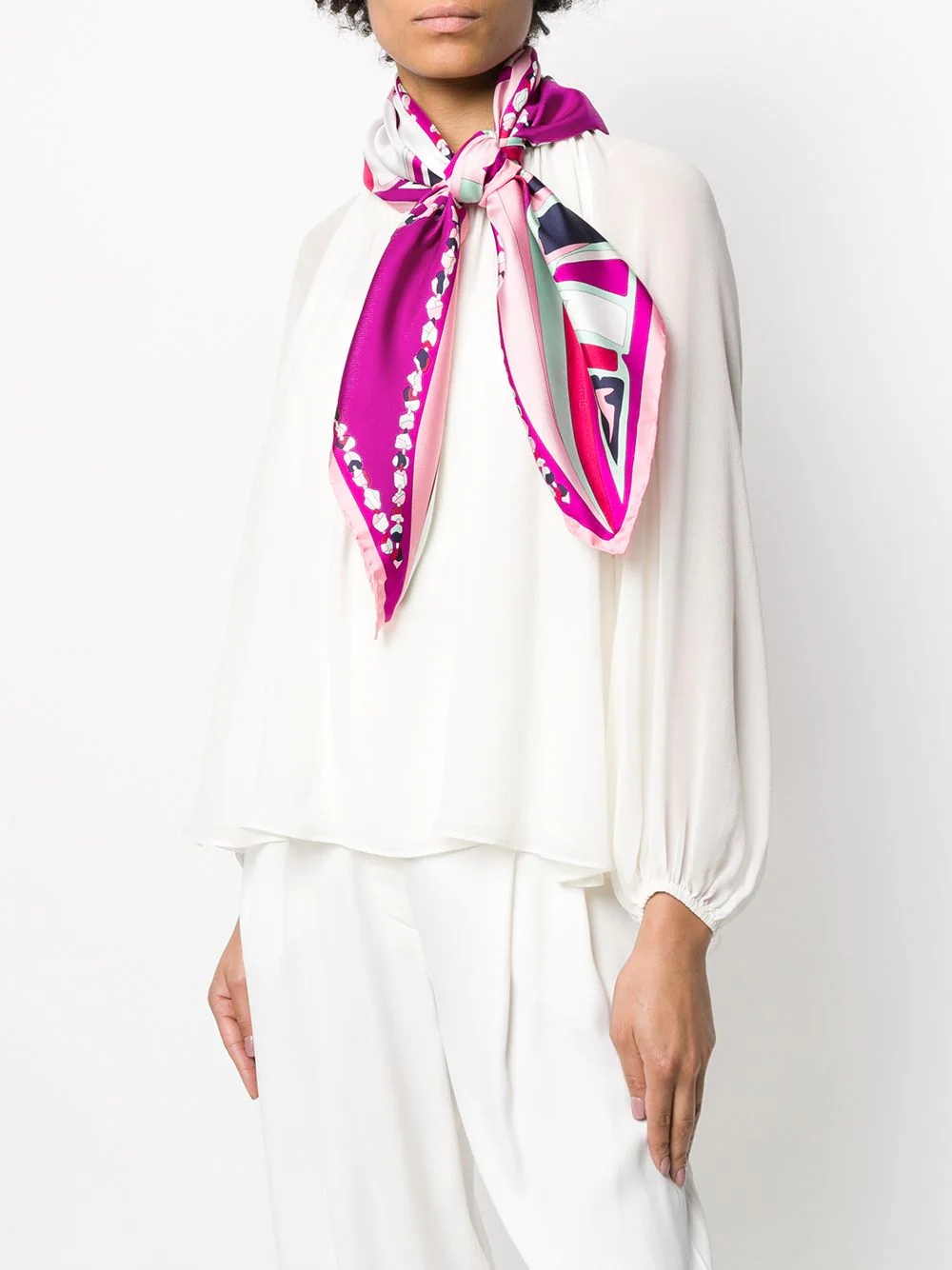 abstract print scarf - 2