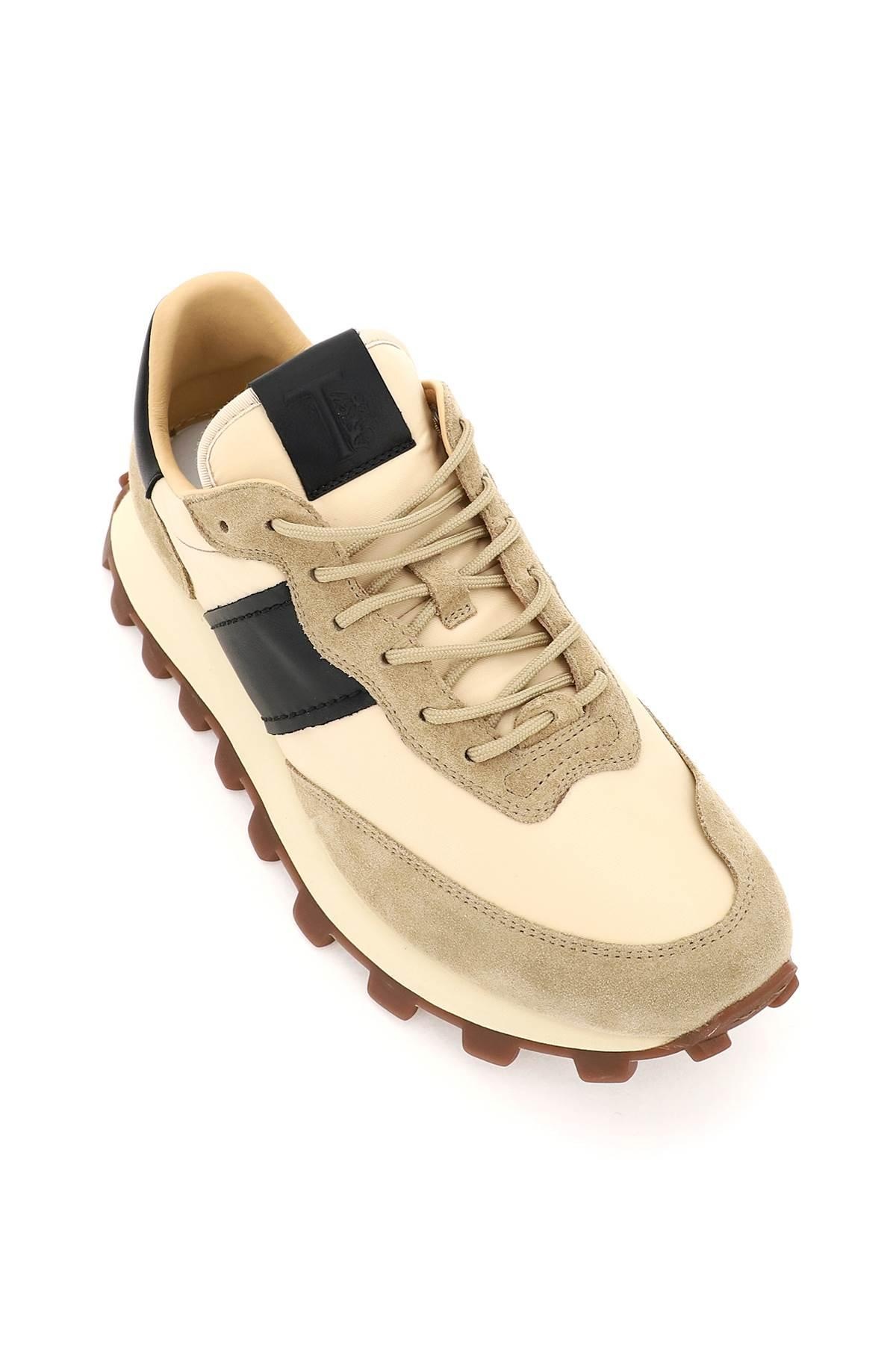 Suede leather and nylon 1T sneakers - 4