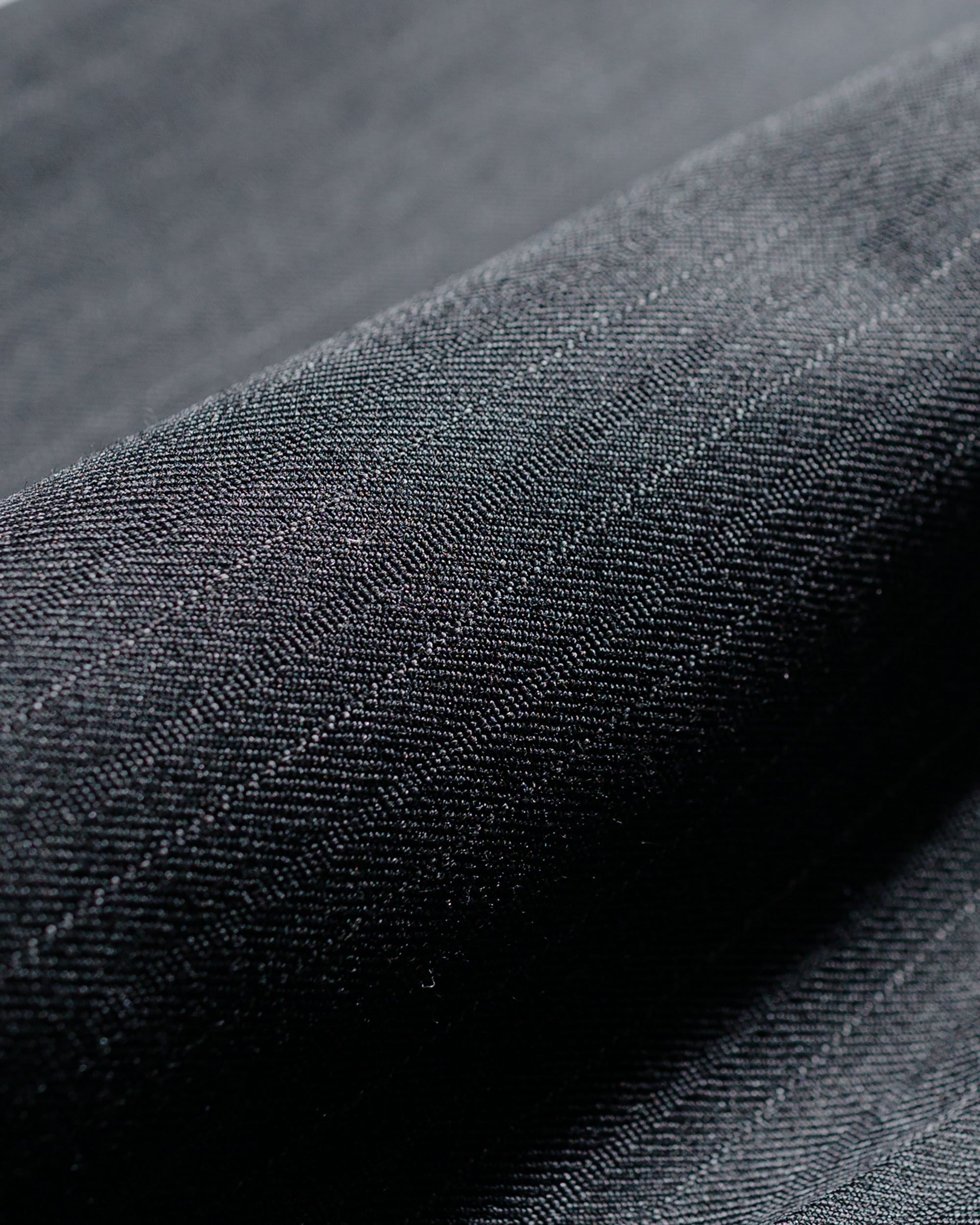 Light Wool Two-Tuck Slacks Charcoal Navy Stripe - 6