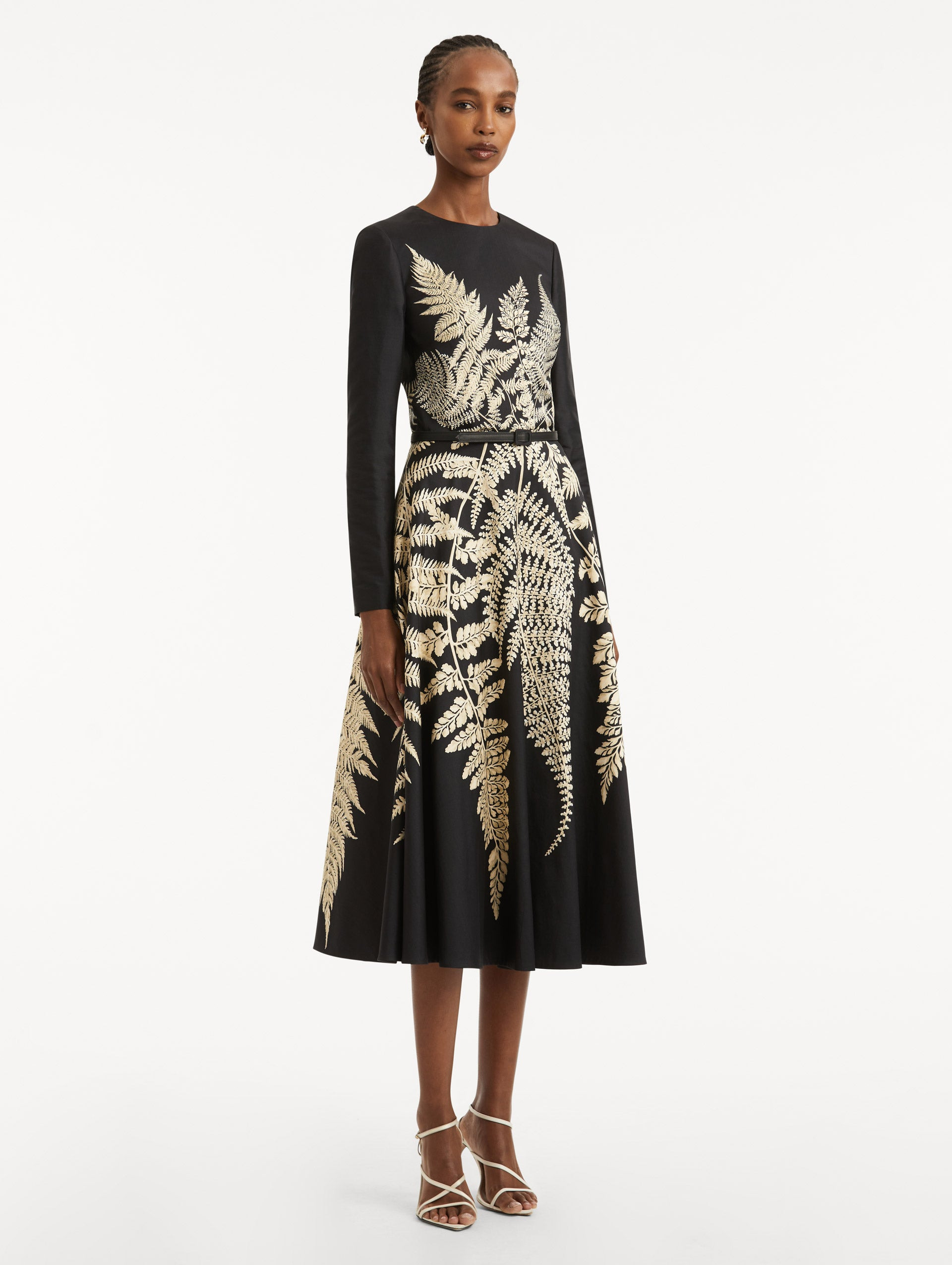 FERN PRINTED COCKTAIL DRESS - 4