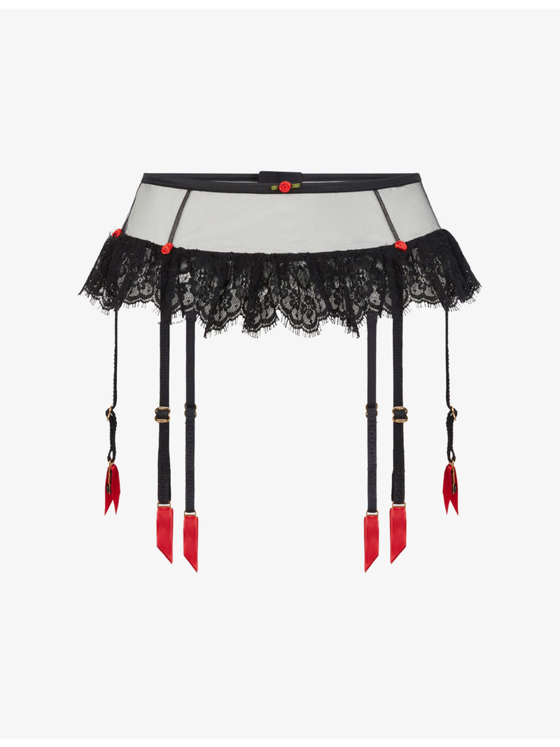 Clarissa Mesh and Lace Suspenders 1