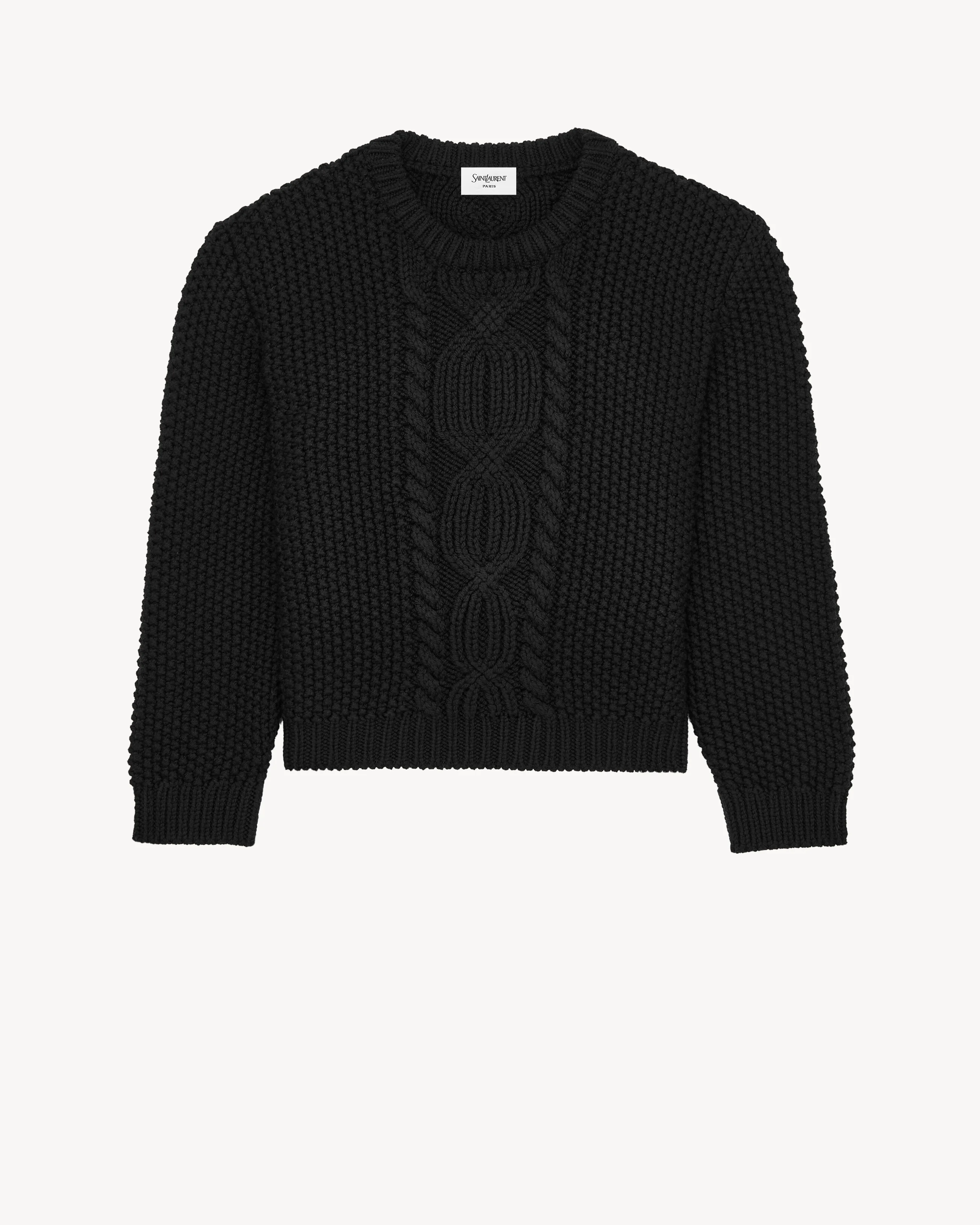 CREWNECK SWEATER IN WOOL KNIT - 1
