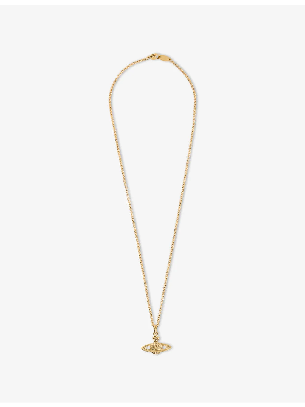 Bas Relief Orb mini gold-tone brass necklace - 1