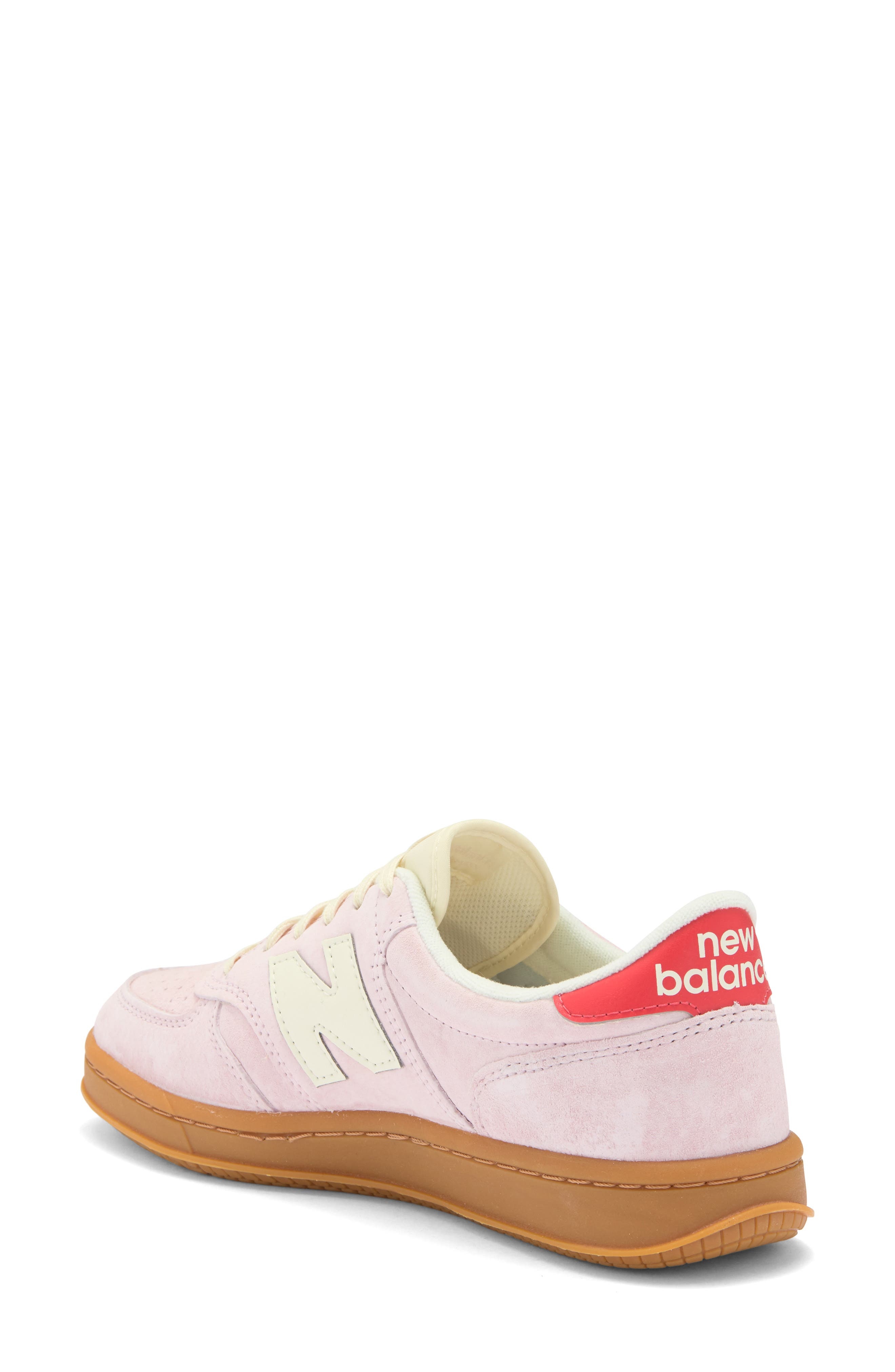 New Balance Gender Inclusive T500 Tennis Sneaker in Rose Sugar/Blast Red at Nordstrom - 2