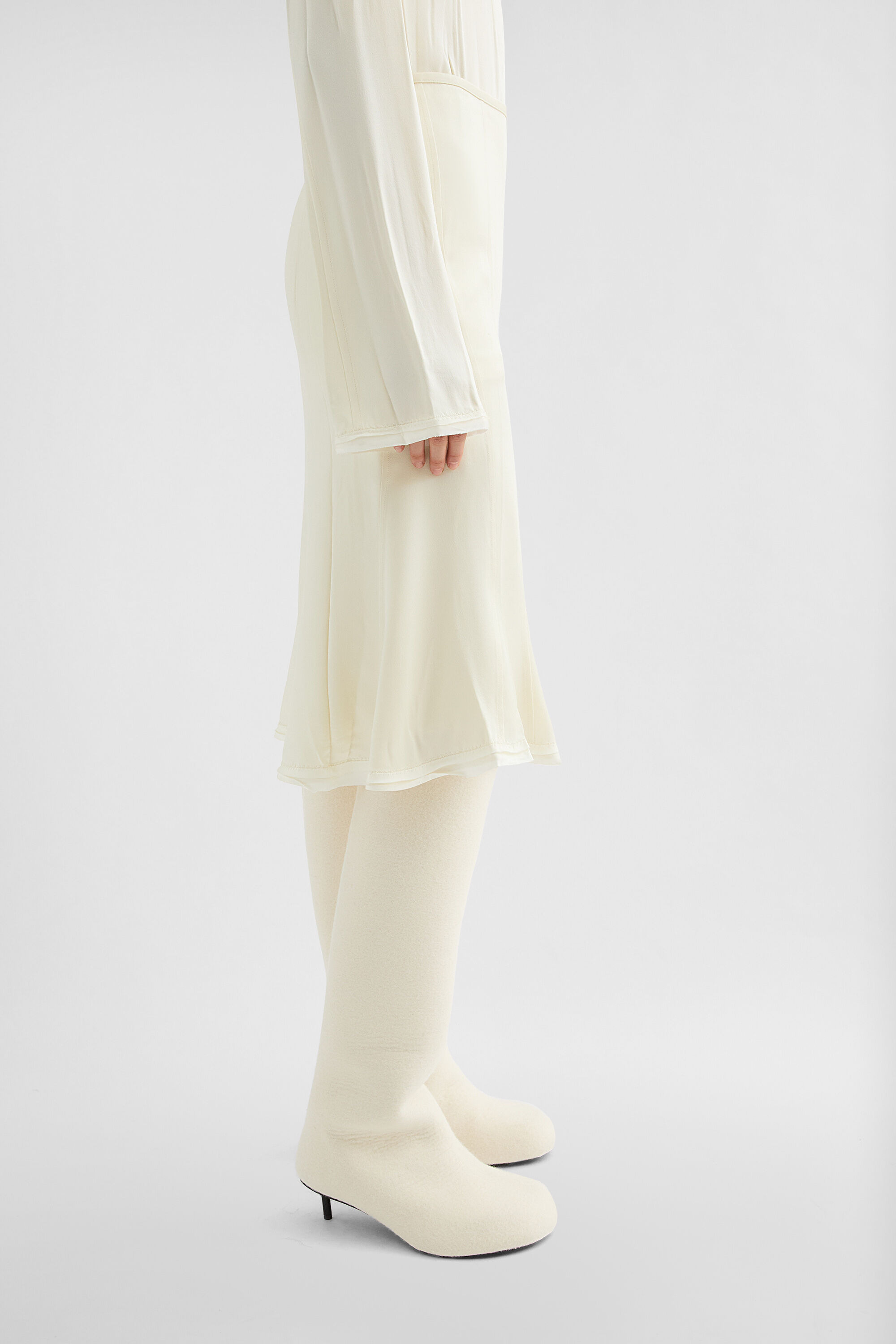 Envers Satin Flared Skirt - 2