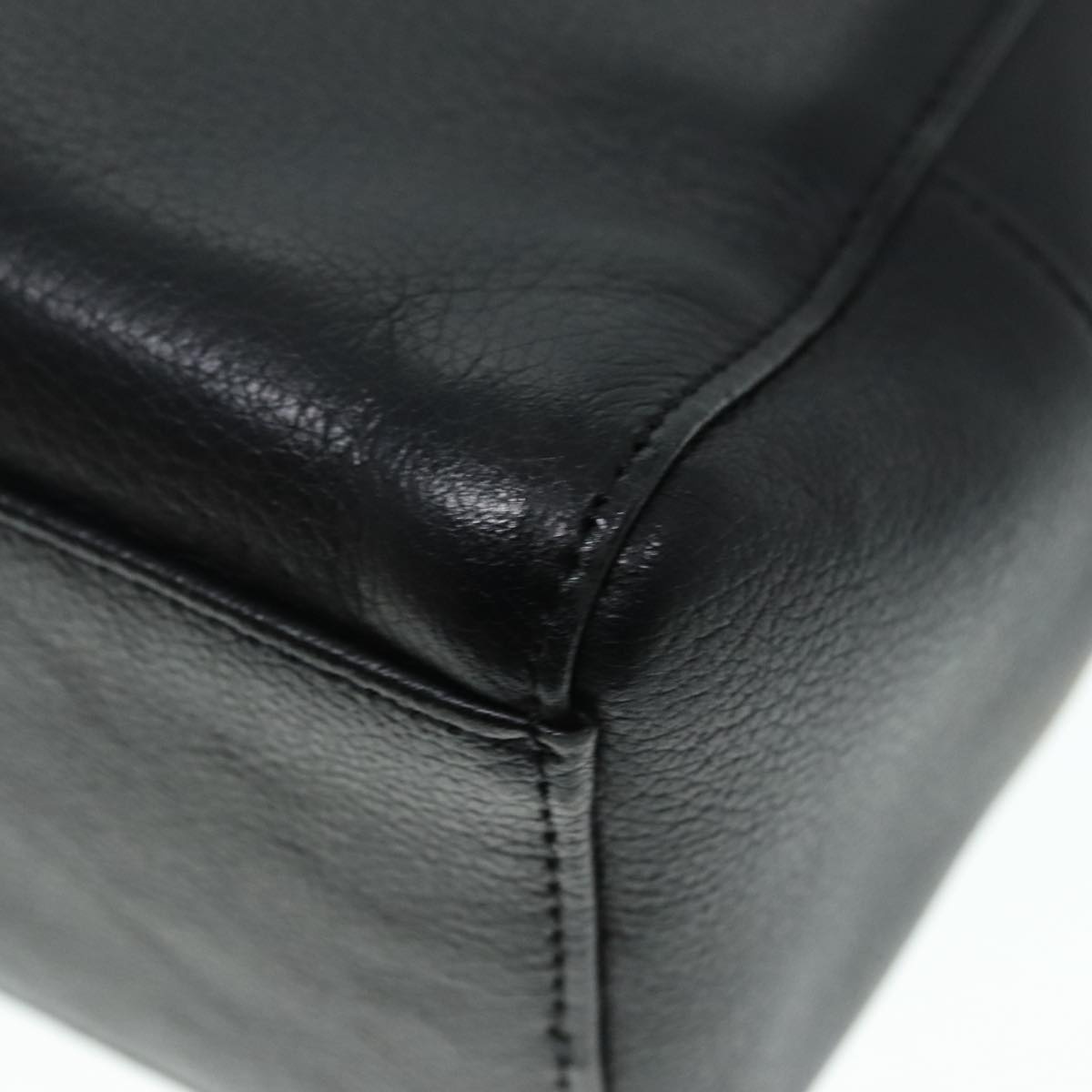 Burberry Hand Bag Leather Black Gold - 12