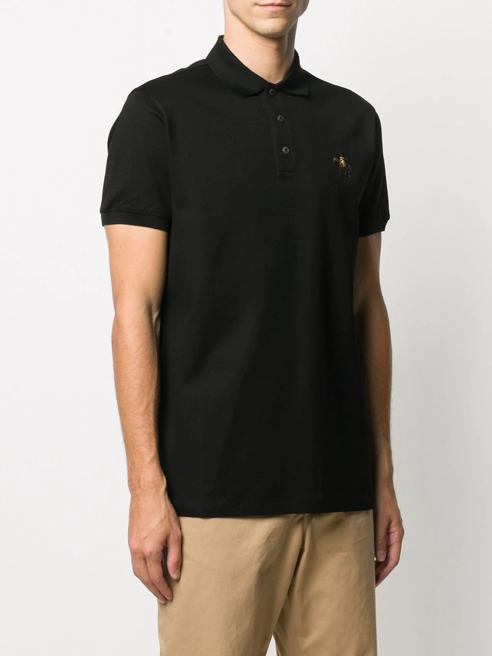 logo embroidered polo shirt - 3