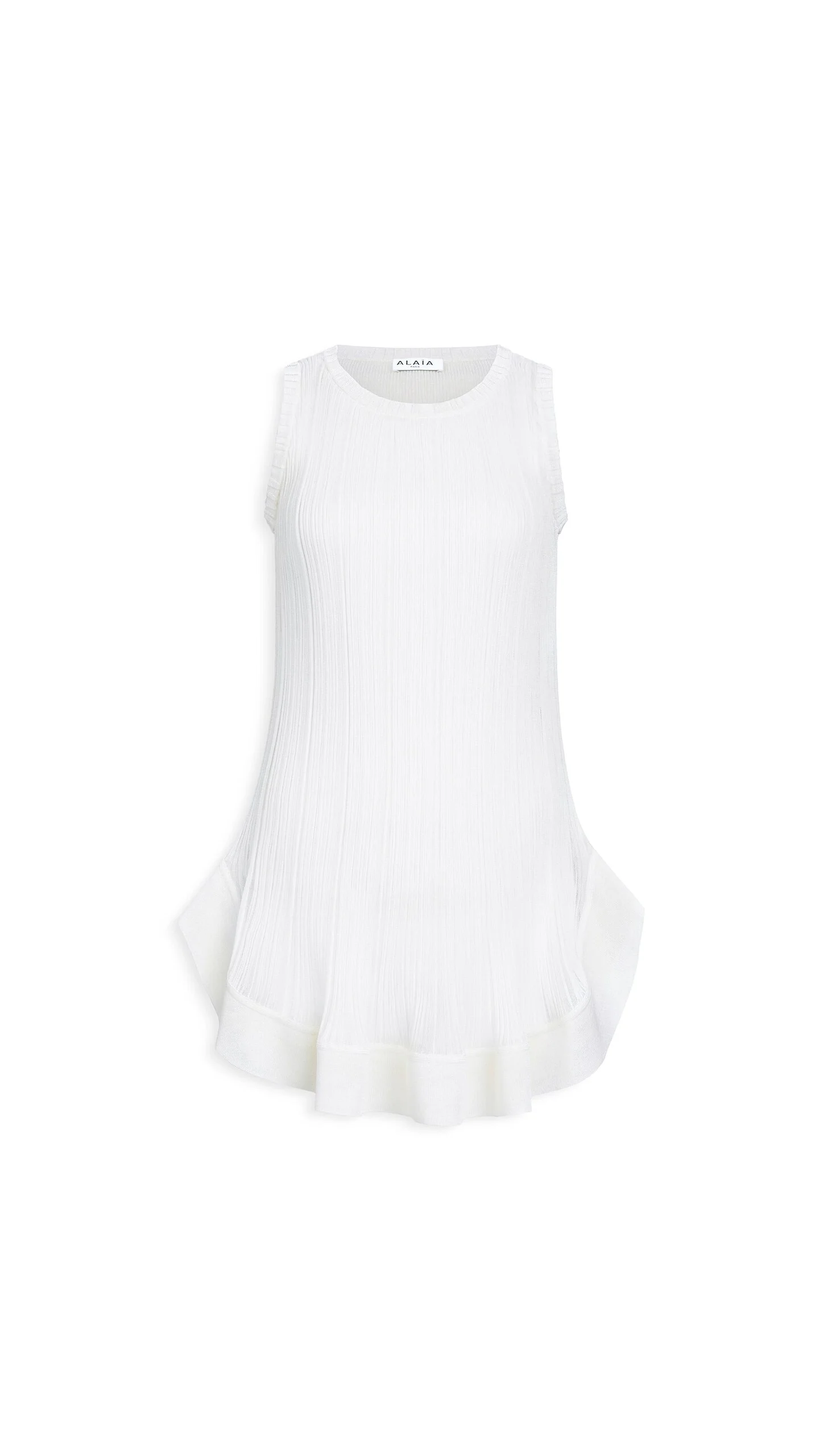 KNITTED MINI PLEATED DRESS - 1