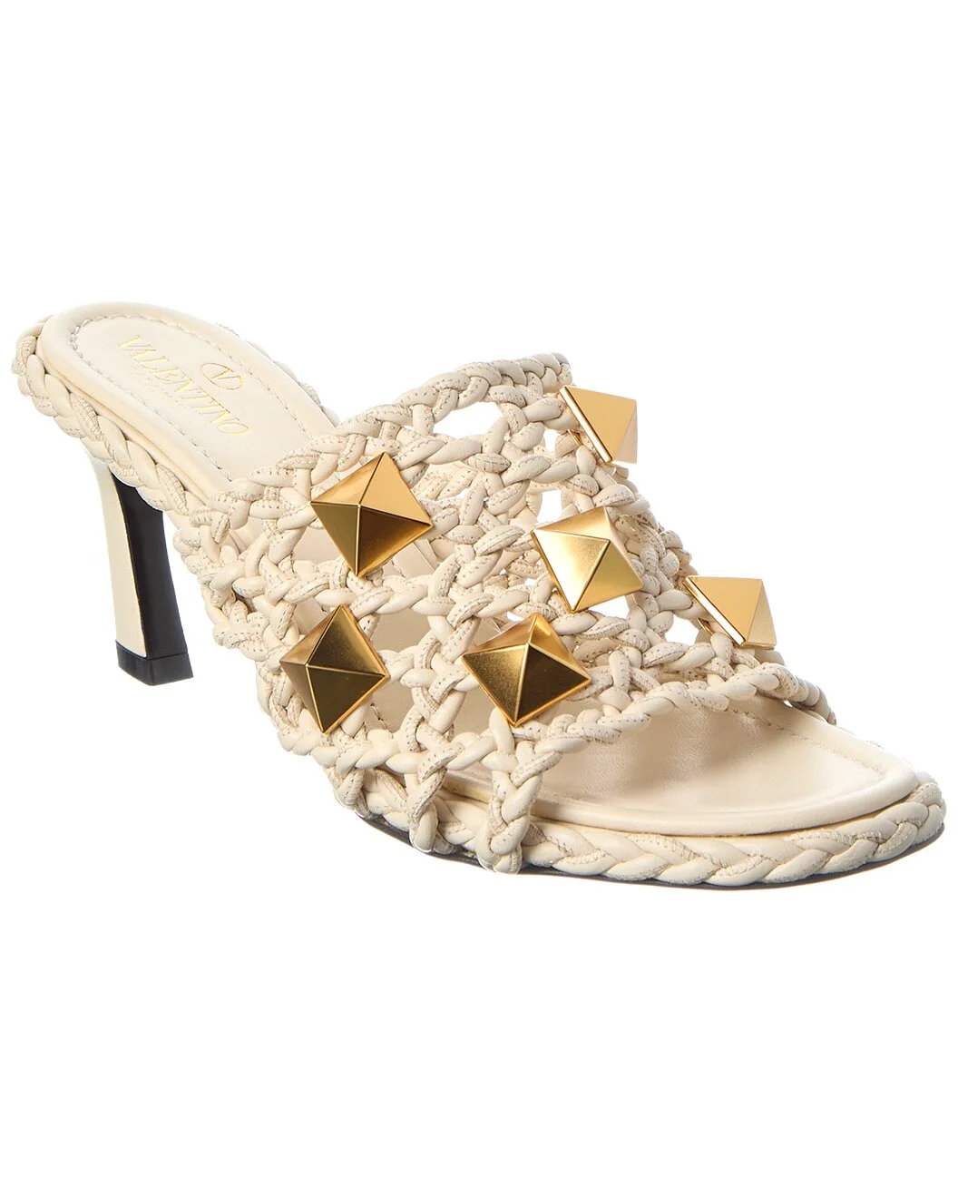 Valentino Roman Stud 65 Leather Sandal - 1