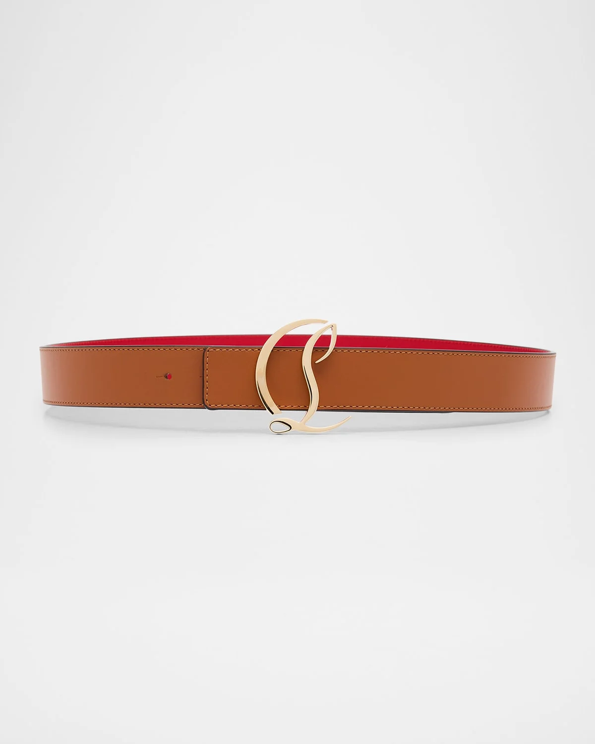 CL Logo Leather Belt - 1