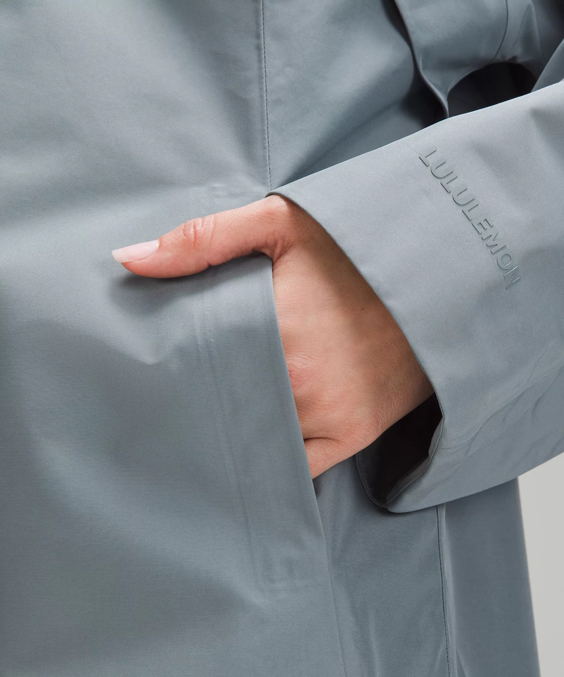 Mid-Length Waterproof Rain Coat - 4