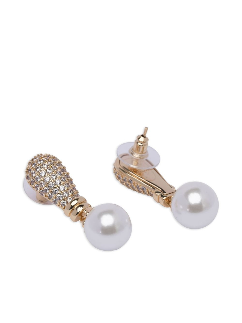 crystal-embellished earrings - 2