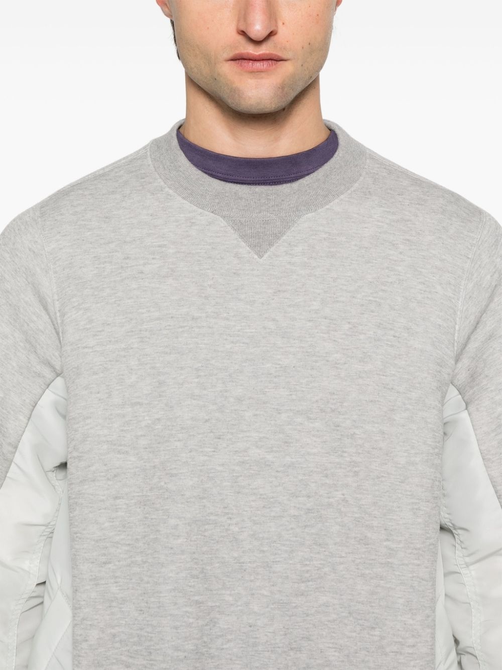 panelled sweatshirt - 5