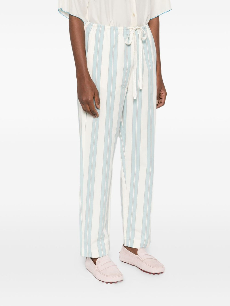 striped drawstring-fastening trousers 3