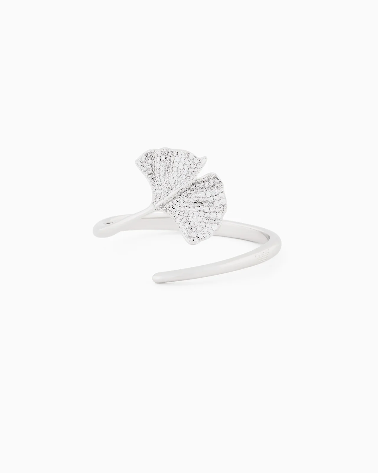 SILVER-TONE BRASS CUFF BRACELET - 1