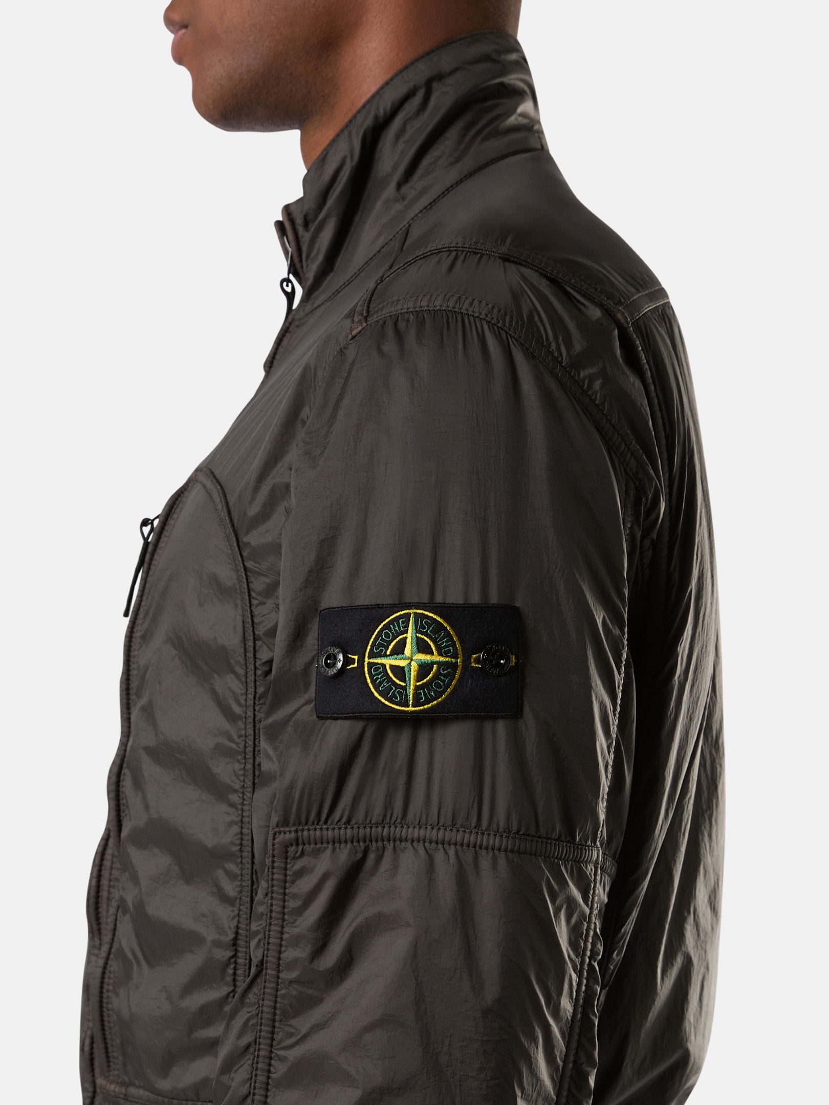 Stone Island F0135 SILKY NYLON WITH HEAVY COTTON JERSEY