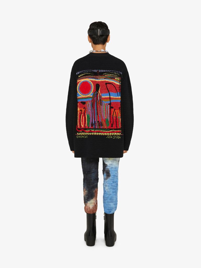 CARDIGAN IN COTTON WITH REAPER PRINT 4