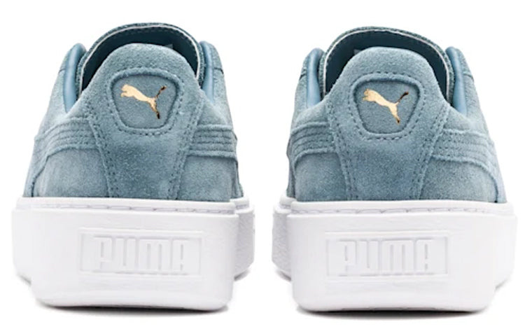 (WMNS) PUMA Suede Platform Blue 362223-13 - 4