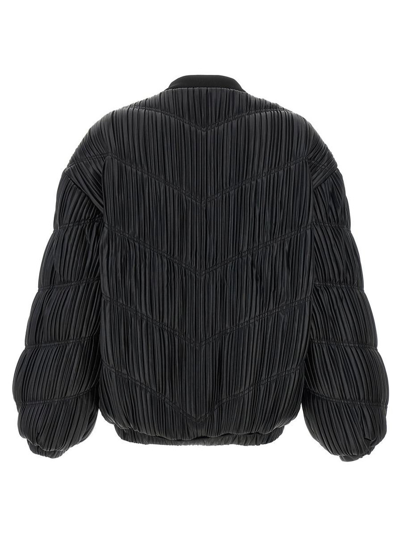 ROTATE Rotate Birger Christensen Pleated Bomber Jacket outlook