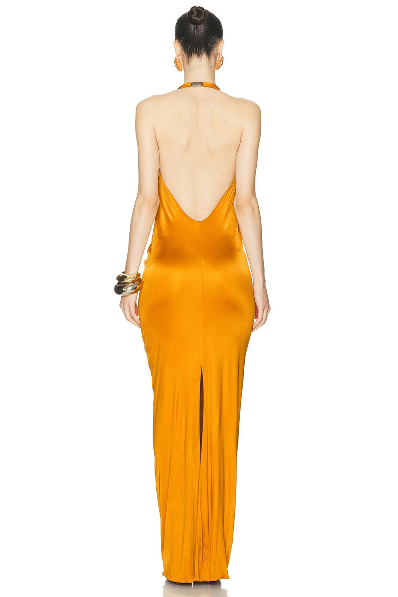 ATLEIN Plunge Neck Sleeveless Long Dress outlook