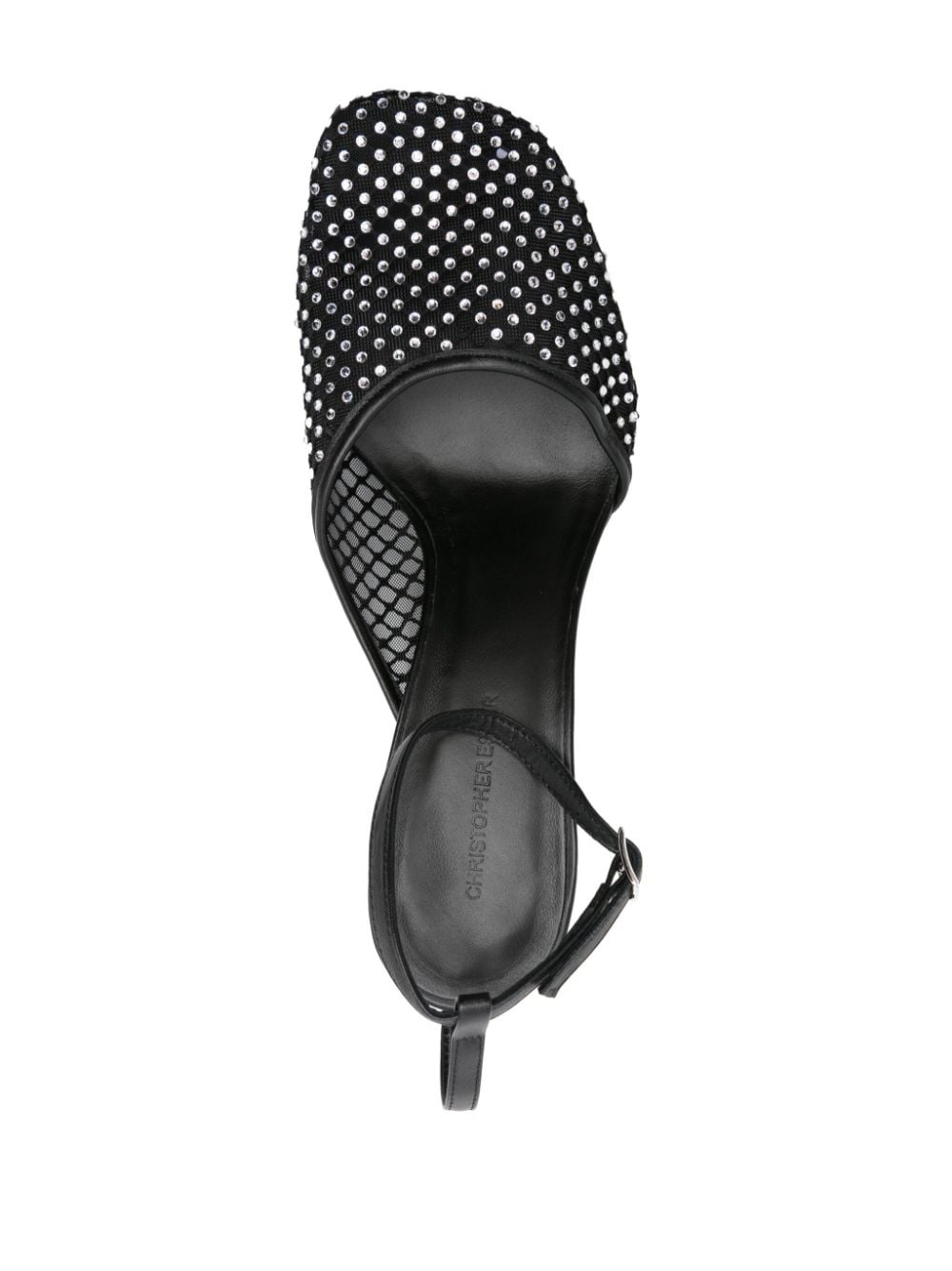 Minette Veil 80mm mesh pumps - 4
