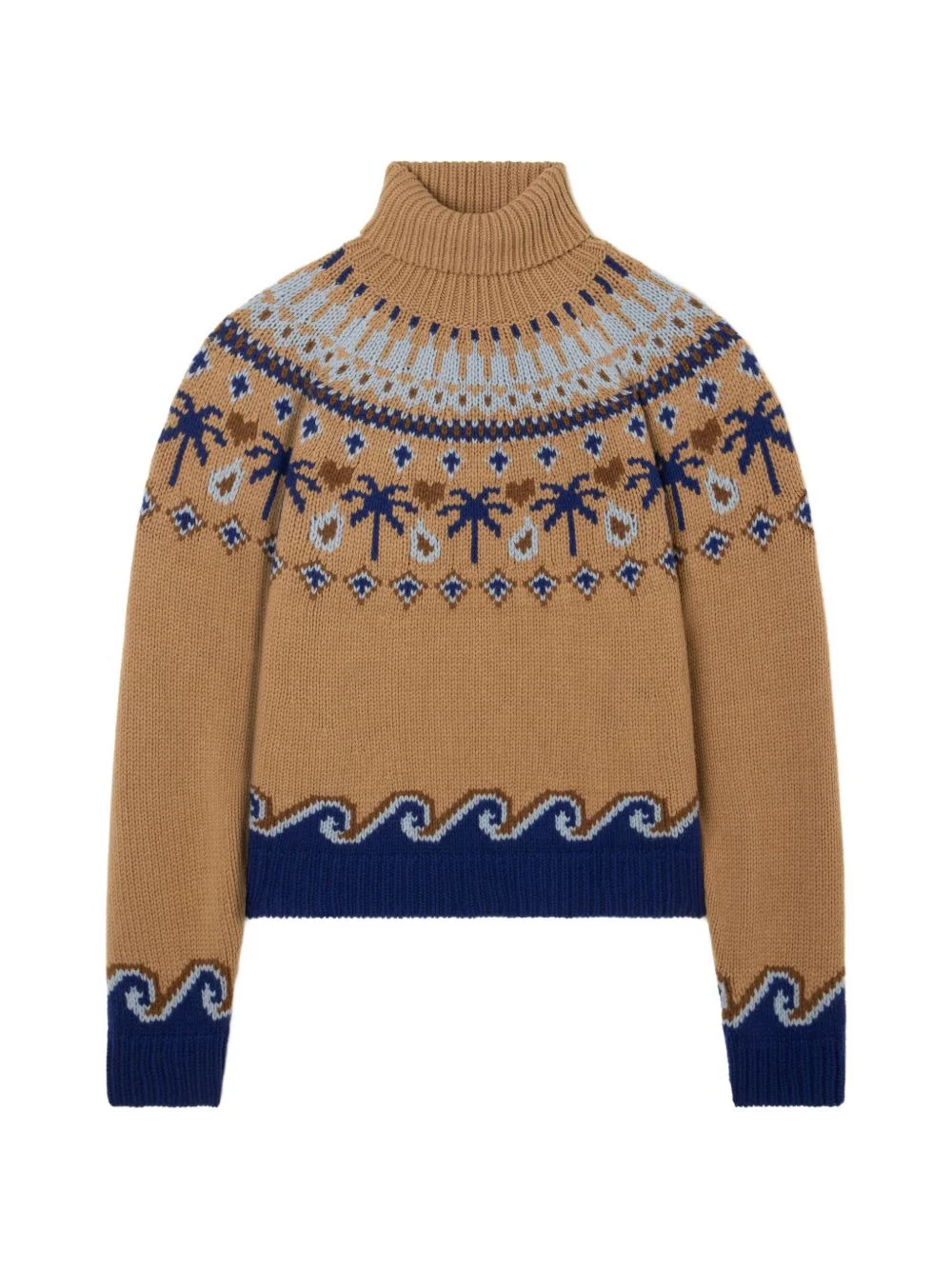 Sweet Winter palm-tree sweater - 1