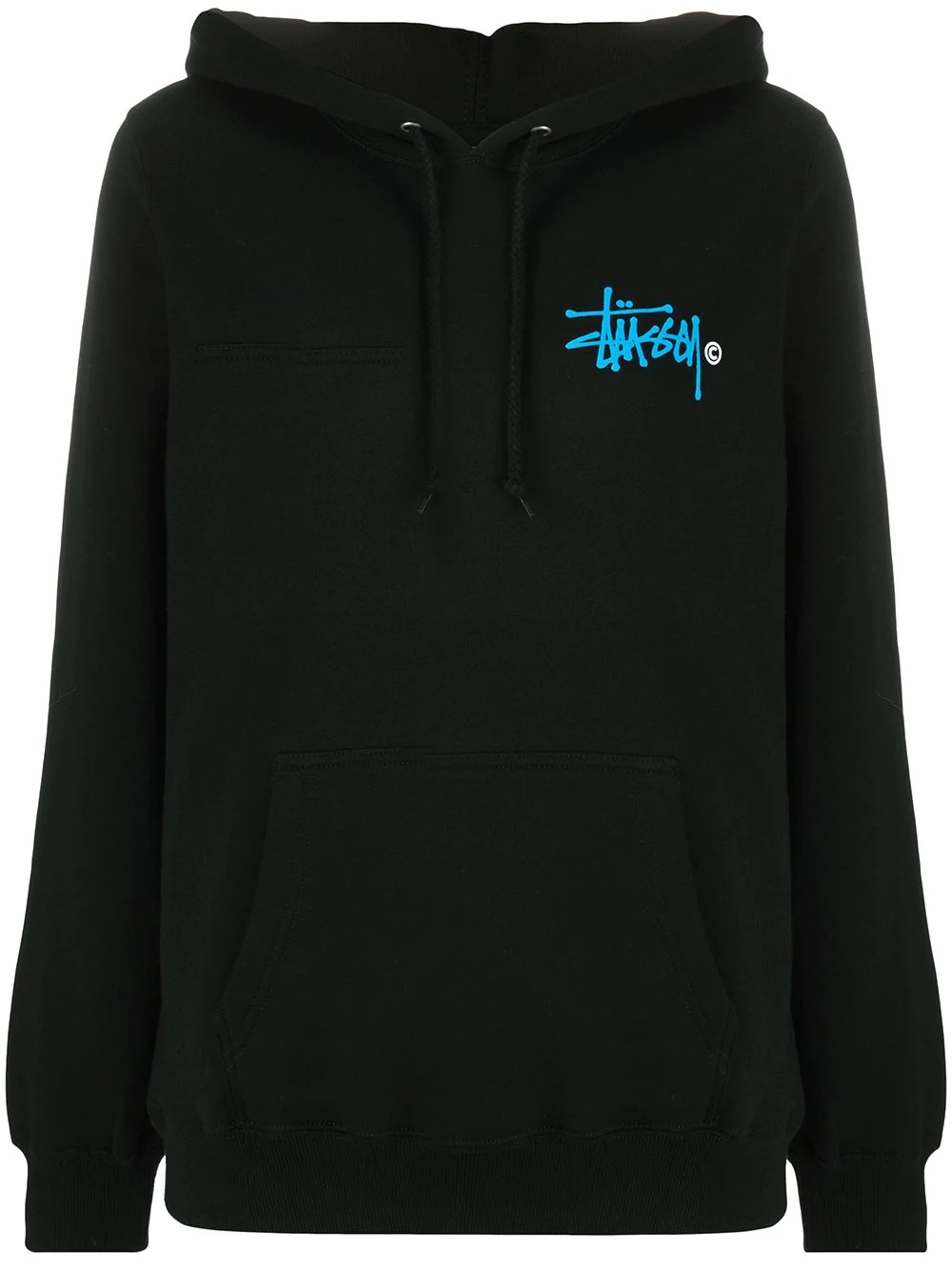 logo print hoodie - 1