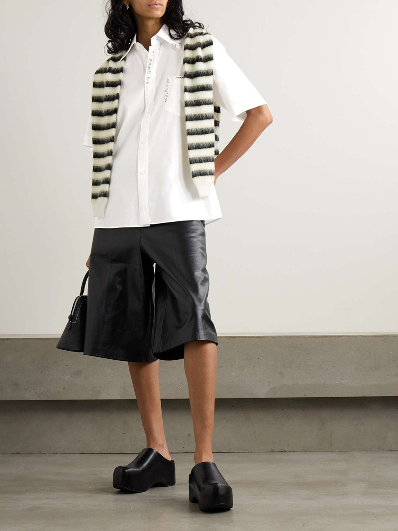 Marni Embroidered cotton-poplin shirt outlook