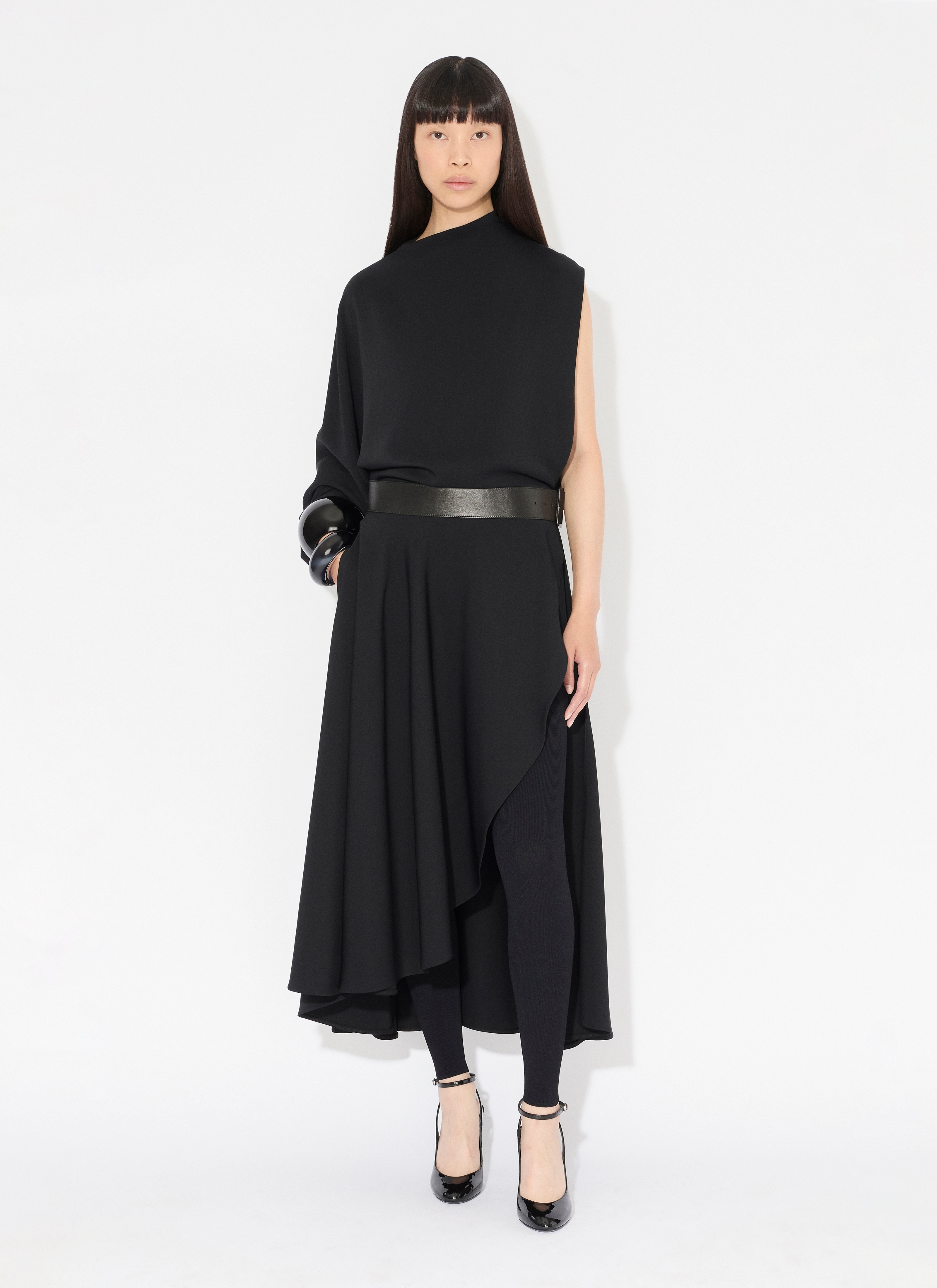 ワンピース Alaia Stretch Cady Dress ALAÏA Archetypes draped stretch-mesh midi dress | NET-A-PORTER