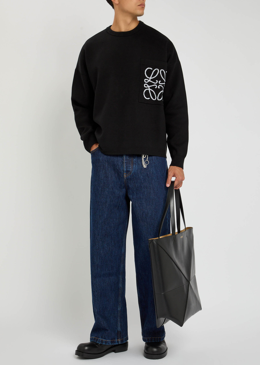 Loewe Logo-intarsia Cotton-blend Knit Sweatshirt - 4