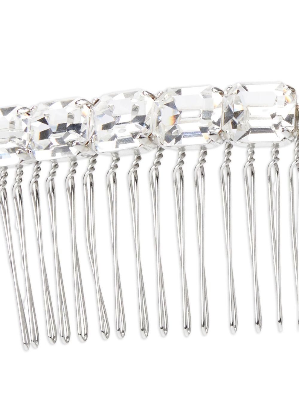 crystal-embellished hair comb - 2