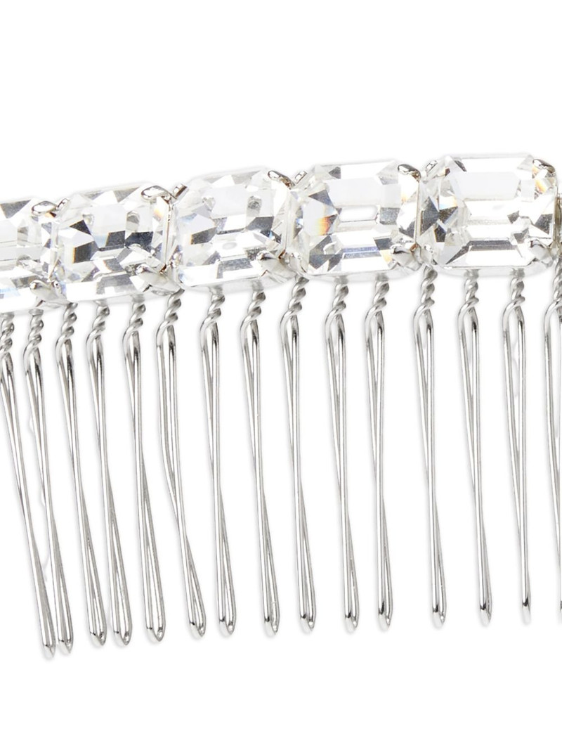 MAISON MICHEL crystal-embellished hair comb outlook