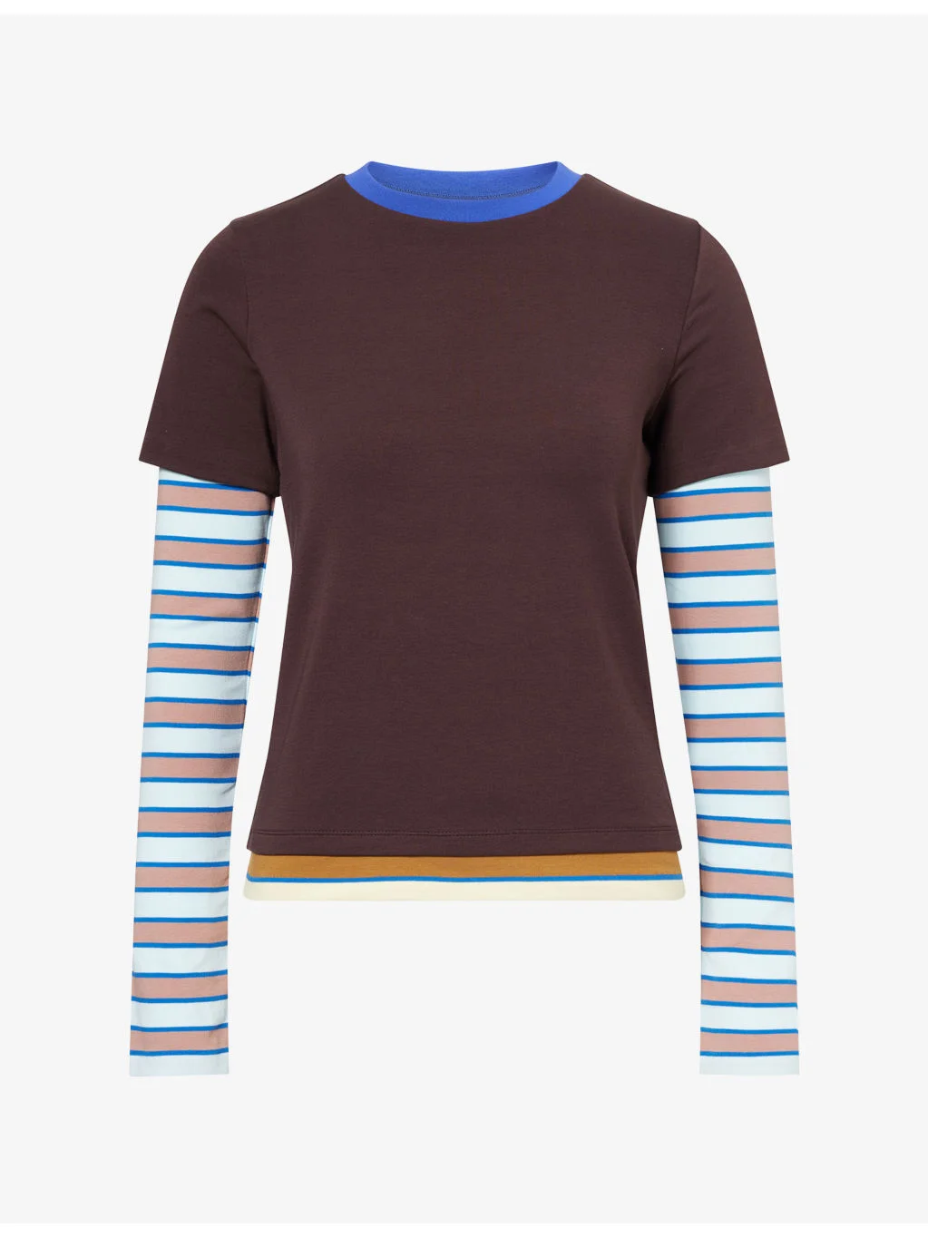 Dillon Slim-Fit Stripe Cotton-Jersey T-Shirt - 1