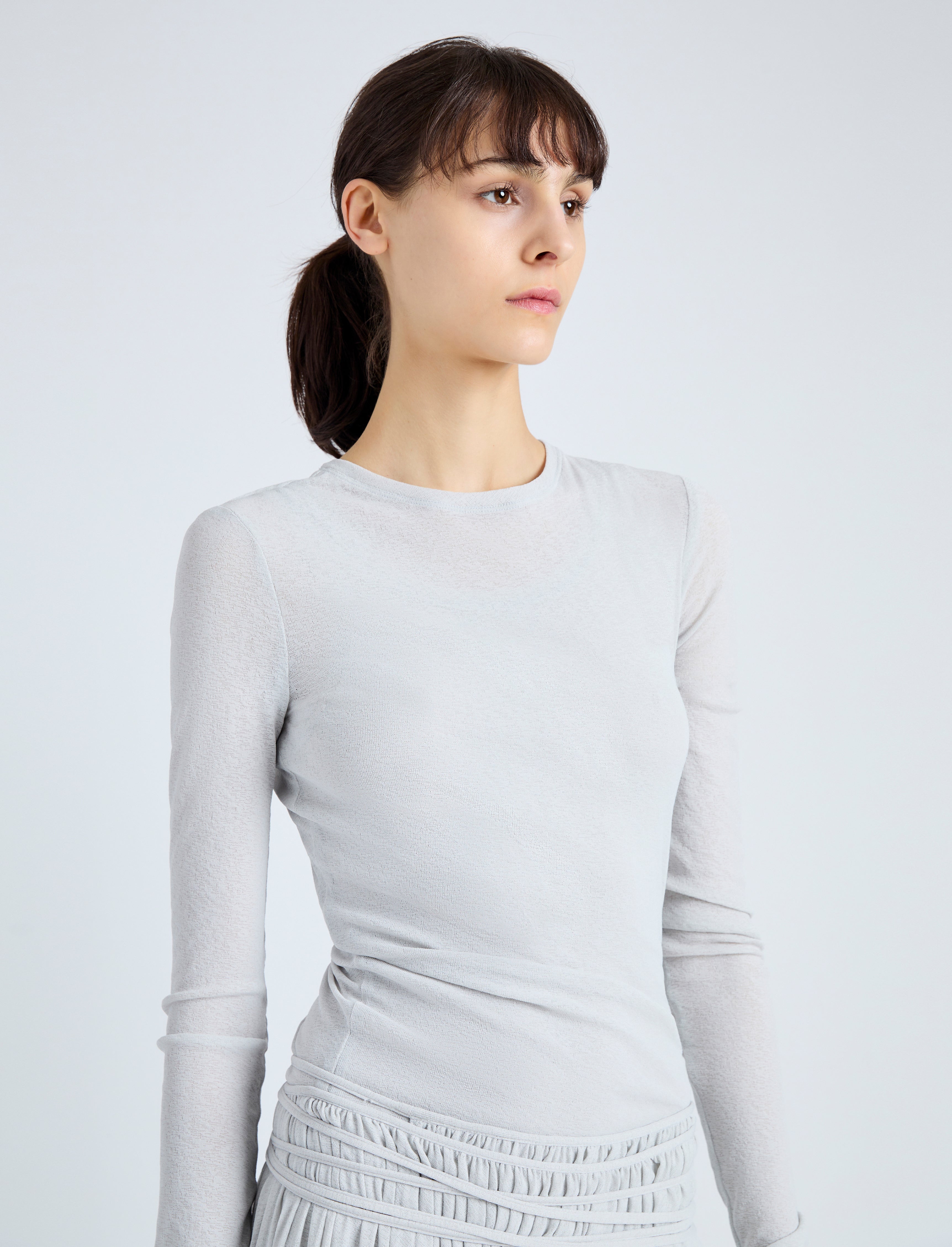 Roger Layered Top in Gauzy Jersey - 6