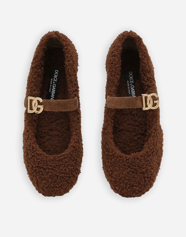 Faux fur ballet flats - 4